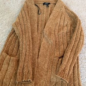 Mustard chenille cardigan